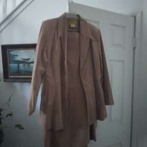 Effetto New York pre-owned suede suit